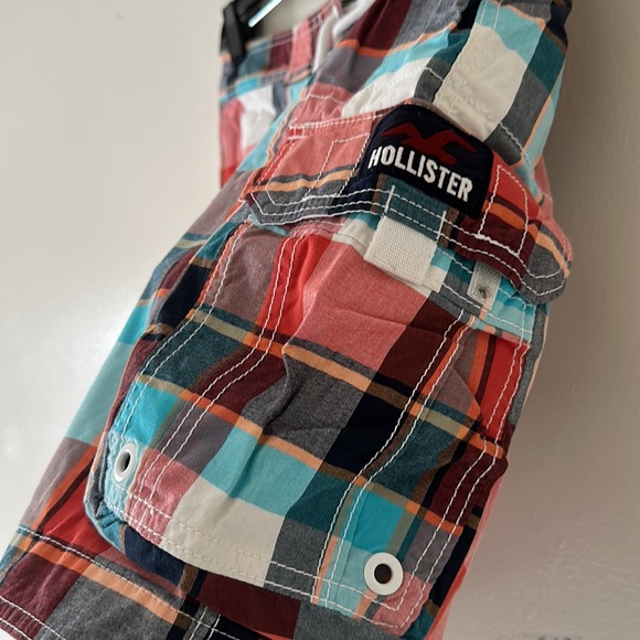 Hollister Plaid Swim Trunk Knee Length - Picture 4 of 6